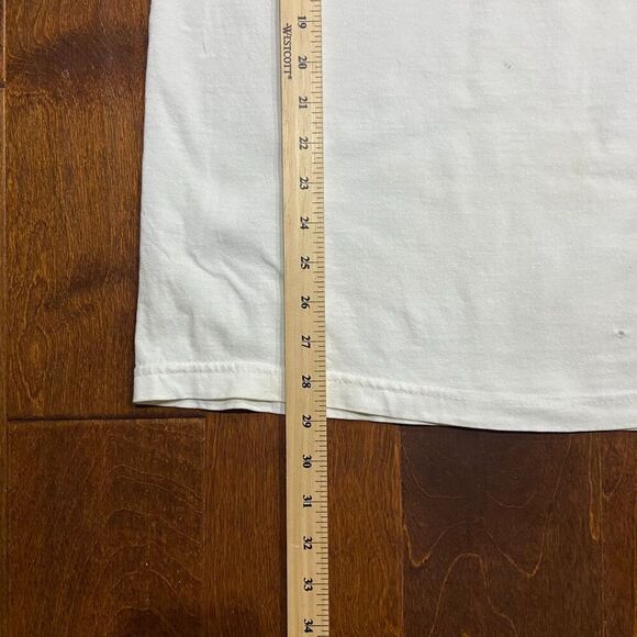 Shady Vintage Y2K Rap Eminem Old English Logo White Blue T-Shirt Mens Size Large - Picture 9 of 9